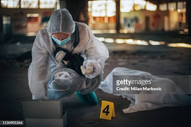 犯罪現場調査 - forensic science ストックフォトと画像