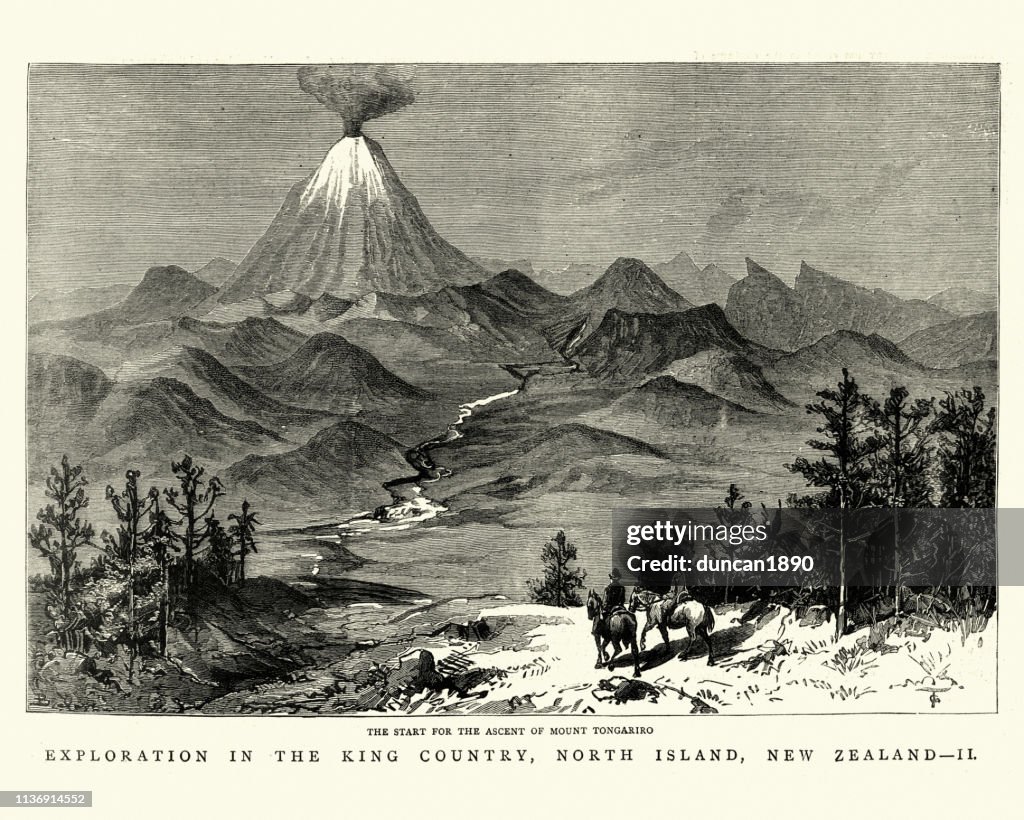 Mount Tongariro, New Zealand, 19th Century
