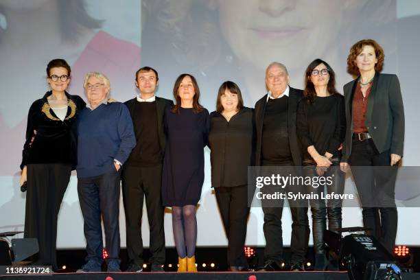 Armelle, Daniel Vigne, Robinson Stevenin, Jeanne Lapoirie, Myriam Boyer, Jean-Christophe Bouvet, Evelyne Bouix, Marie Bunel, attend opening ceremony...