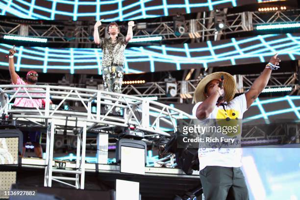 Ferg performs with Murda Beatz at Sahara Tent during the 2019 Coachella Valley Music And Arts Festival on April 13, 2019 in Indio, California.