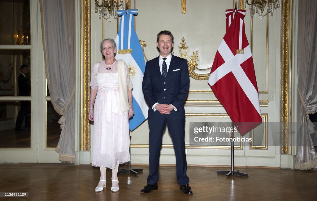 Queen Margrethe of Denmark and Crown Prince Frederik visit Argentina - Day 2