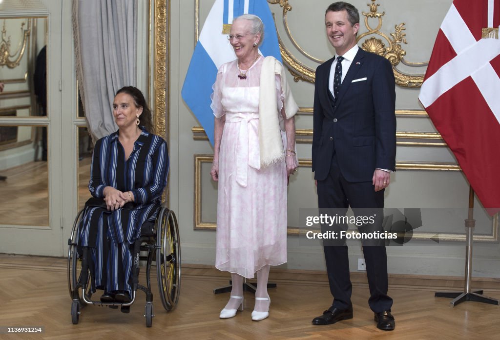 Queen Margrethe of Denmark and Crown Prince Frederik visit Argentina - Day 2