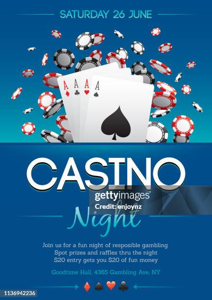 illustrazioni stock, clip art, cartoni animati e icone di tendenza di festa al casinò - casinò