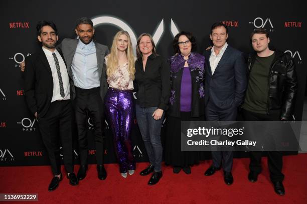 The OA Director and Co-creator Zal Batmanglij, Kingsley Ben-Adir, The OA Co-creator Brit Marling, Netflix VP of Original Content Cindy Holland ,...