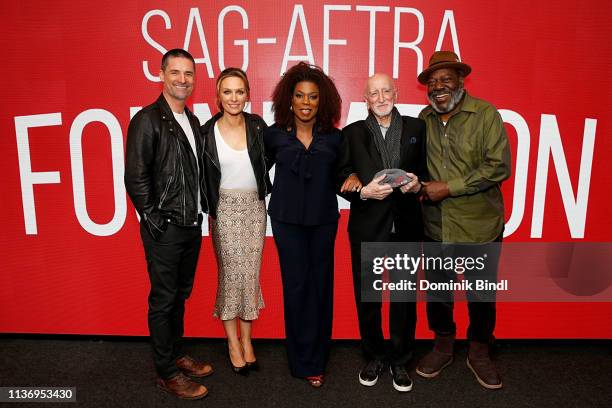 Warren Christie, Michaela McManus, Lorraine Toussaint, Dominic Chianese, Frankie Faison and Chris Harnick attend the SAG-AFTRA Foundation...