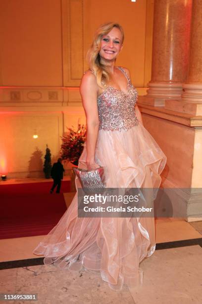 Melanie Binder, sister of Mirjam Weichselbraun, during the ROMY award at Hofburg Vienna on April 13, 2019 in Vienna, Austria.