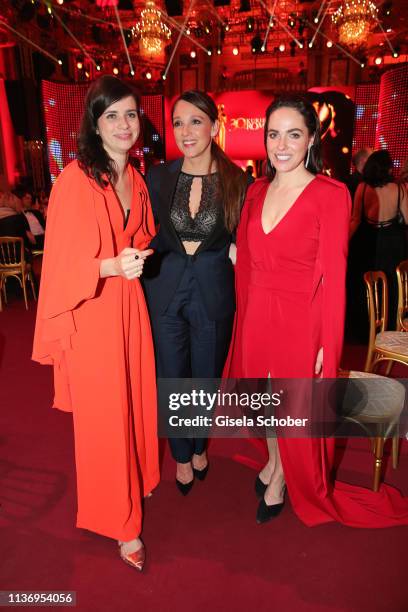 Nora Tschirner, Carolin Kebekus, Verena Altenberger during the ROMY award at Hofburg Vienna on April 13, 2019 in Vienna, Austria.