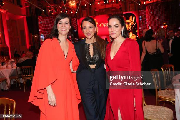 Nora Tschirner, Carolin Kebekus, Verena Altenberger during the ROMY award at Hofburg Vienna on April 13, 2019 in Vienna, Austria.