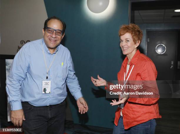 Mark Famiglio and Catherine Wyler are seen during the 2019 Sarasota Film Festival on April 13, 2019 in Sarasota, Florida.