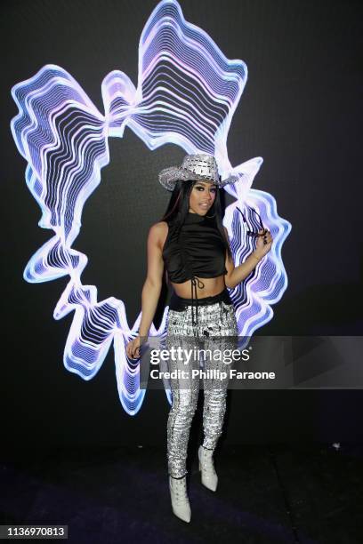 Hennessy Carolina attends Sephora x Moschino on April 13, 2019 in Indio, California.