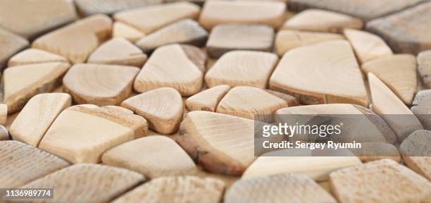 small pieces of juniper cross-section as a background - small juniper stock pictures, royalty-free photos & images