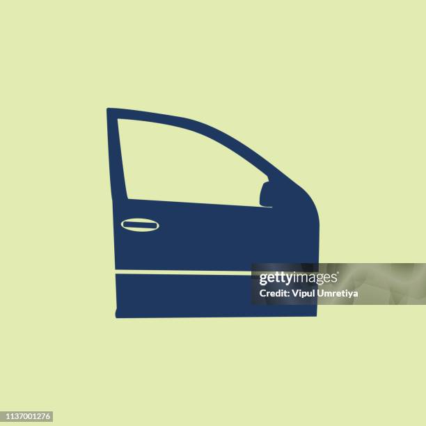 car door icon - car window stock illustrations
