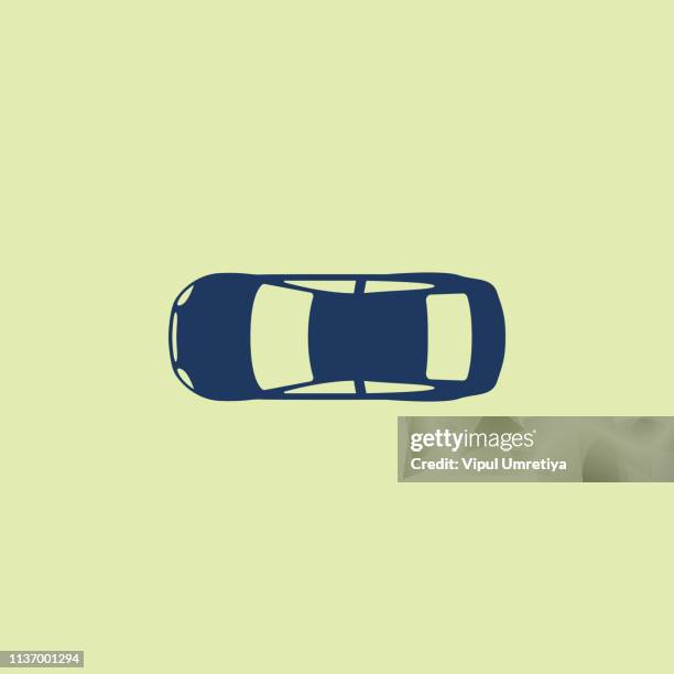ilustrações, clipart, desenhos animados e ícones de ícone do carro (vista de acima) - parte superior
