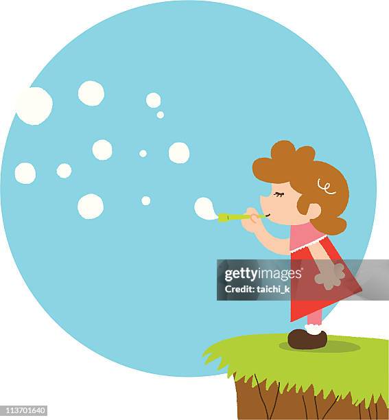 soap bubbles - warm up exercise stock illustrations