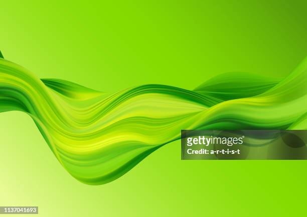 abstract green background with wave. - kreativität stock illustrations