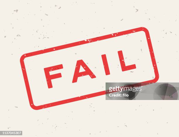 fail stamp - failure stock illustrations