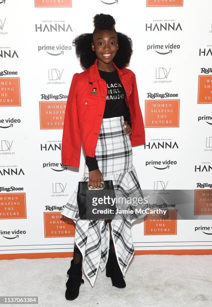 Shahadi Wright Joseph attends the Rolling Stone's Women Shaping The Future Brunch at the Altman Building on March 20, 2019 in New York City.