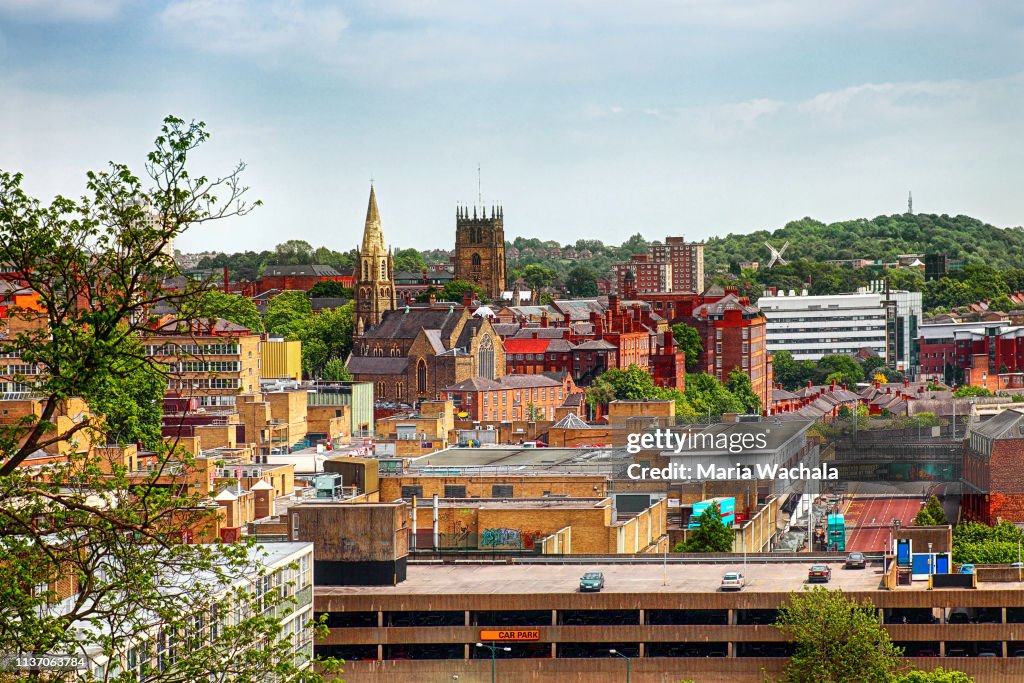 Skyline of Nottingham, Nottinghamshire, England