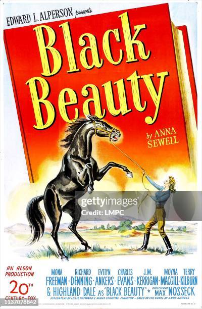 Black Beauty, poster, US poster, Mona Freeman, 1946.