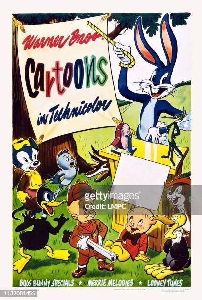 Warner Bros. Cartoons, poster, stock poster, rear from left: Sniffles...  News Photo - Getty Images