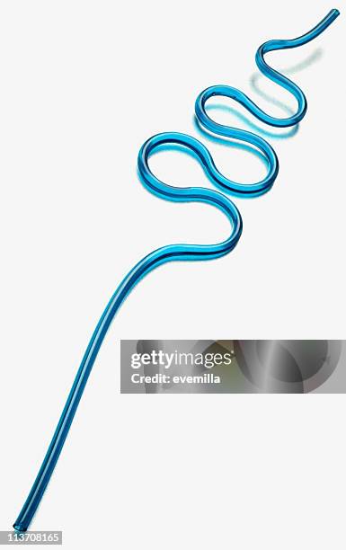 drinking straw cut out on white - crazy straw stock pictures, royalty-free photos & images