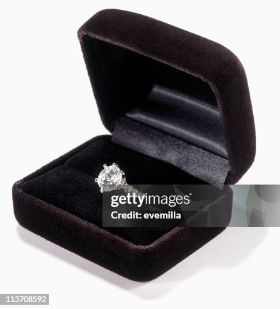 Engagement cut out on white Engagement cut out on white