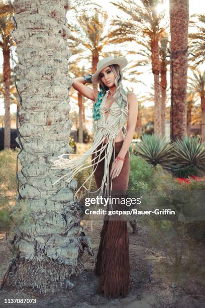 Megan Pormer is seen on April 13, 2019 in Indio, California.