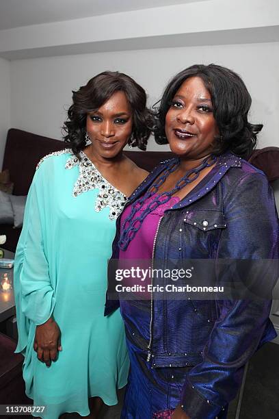 Angela Bassett and Loretta Devine at TriStar Pictures Premiere of "Jumping the Broom" at ArcLight Cinerama Dome on May 4, 2011 in Hollywood,...