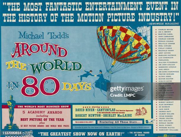 Around The World In 80 Days, poster, , poster art, 1956.