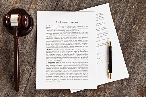 Non-Disclosure Agreement with Pen and Gavel
