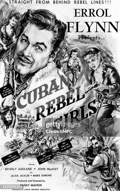 Cuban Rebel Girls, poster, Errol Flynn , Beverly Aadland , 1959.