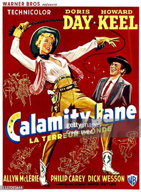 Calamity Jane, poster, Doris Day, Howard Keel, , 1953.