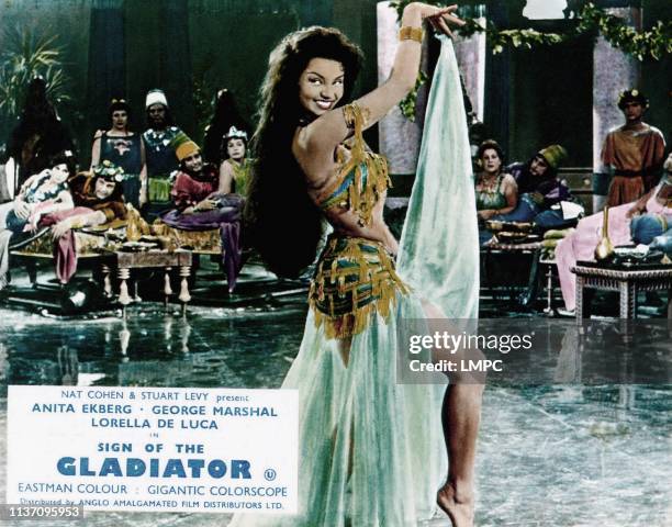 Sign Of The Gladiator, lobbycard, Chelo Alonso, 1959.