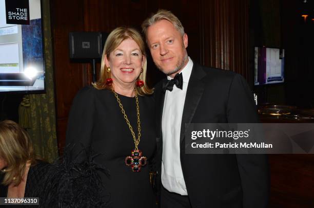 Betsey Ruprecht and David Svanda attend New York School Of Interior Design Annual Gala at The University Club on March 5, 2019 in New York City.