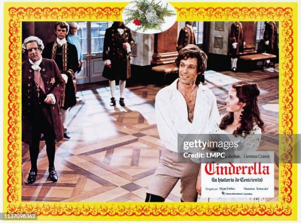 The Slipper And The Rose: The Story Of Cinderella, lobbycard, (aka CINDERELLA , front from left: Kenneth More, Richard Chamberlain, Gemma Craven,...