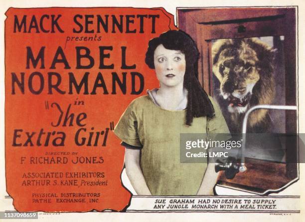 The Extra Girl, poster, Mabel Normand, 1923.