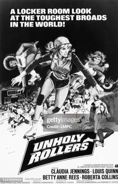 Unholy Rollers, poster, Claudia Jennings , 1972.