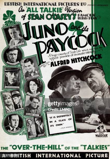 Juno And The Paycock, poster, , Sara Allgood, Edward Chapman, John Longden, Sidney Morgan, Kathleen O'Regan, Maire O'Neill, Dave Morris, John Laurie,...