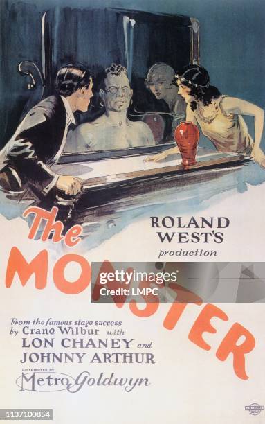 The Monster, poster, Johnny Arthur, Walter James, Gertrude Olmstead, 1925.