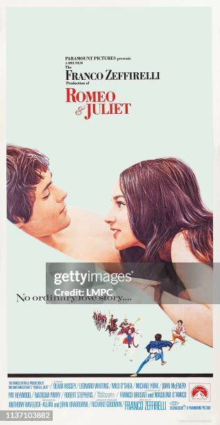 Romeo And Juliet, poster, US poster art, from left: Leonard Whiting, Olivia Hussey, 1968.
