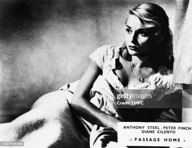 Passage Home, lobbycard, Diane Cilento, 1955.