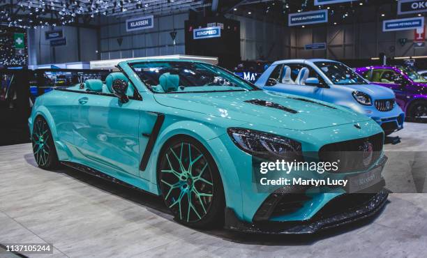 The Mercedes AMG S63 Cabriolet by Mansory at the Geneva International Motorshow 2019. As with all cars Mansory touch, the S63 is rebuilt from the...