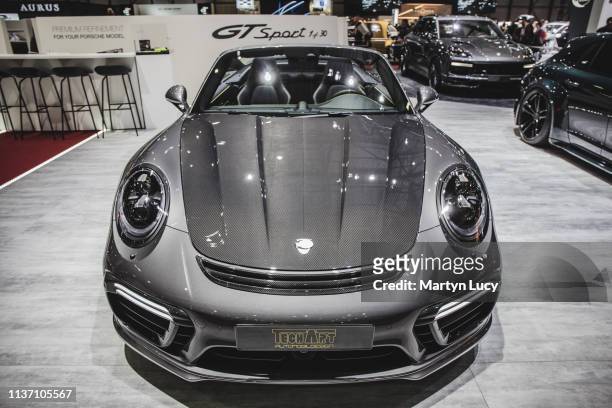 The Porsche 911 GT Sport by Techart at the Geneva International Motorshow 2019. Techart are a German tuning company that specialises in Porsche. Only...