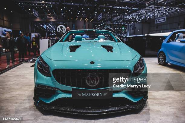 The Mercedes AMG S63 Cabriolet by Mansory at the Geneva International Motorshow 2019. As with all cars Mansory touch, the S63 is rebuilt from the...