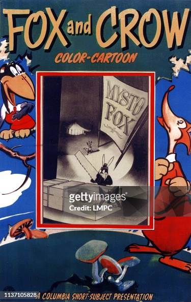 The Fox And The Crow, poster, poster art for Fox and Crow animated... News  Photo - Getty Images