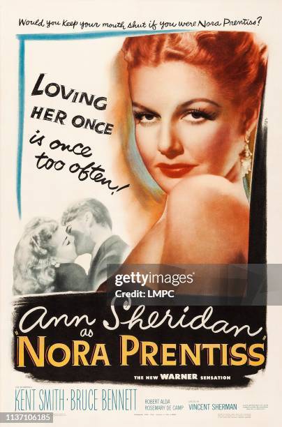 Nora Prentiss, poster, US poster art, Ann Sheridan, 1947.