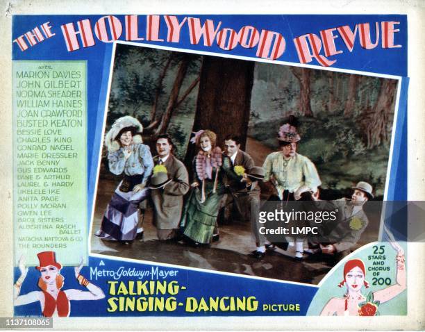 The Hollywood Revue Of 1929, lobbycard.