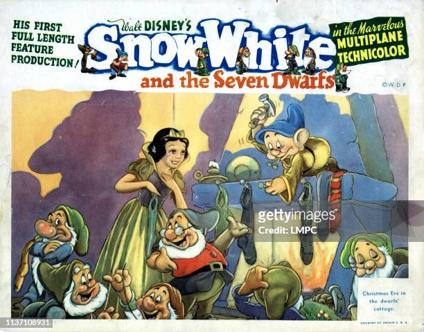 Snow White And The Seven Dwarfs, lobbycard, 1937.