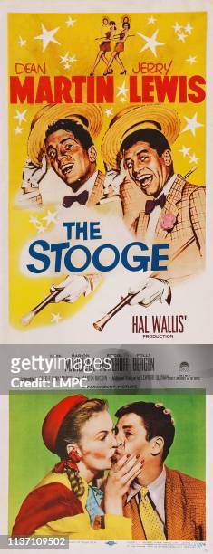 The Stooge, poster, US poster art, top, from left: Dean Martin, Jerry Lewis; bottom, from left: Marion Marshall, Jerry Lewis, 1952.