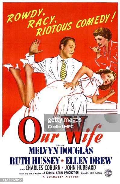 Our Wife, poster, US poster, Melvyn Douglas , Ruth Hussey , Ellen Drew , 1941.